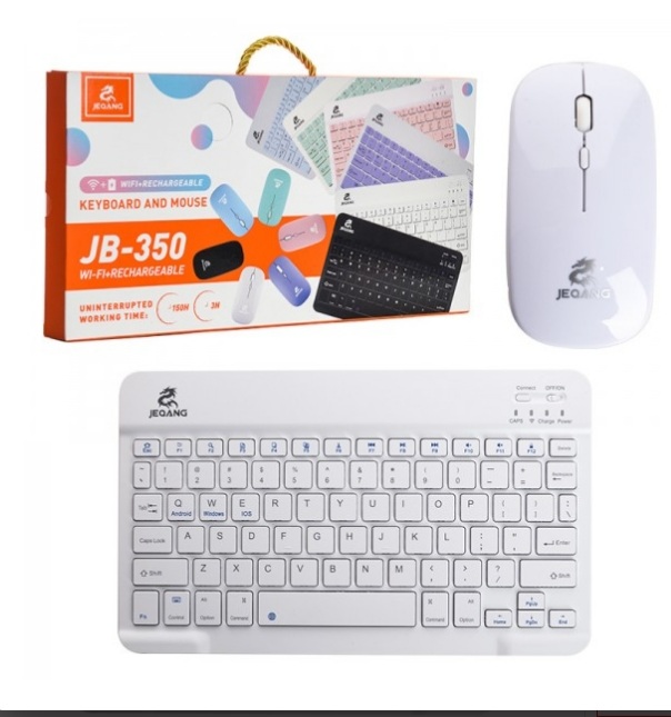 مینی کیبورد و موس بی سیم شارژی جی کنگ مدل JB-350