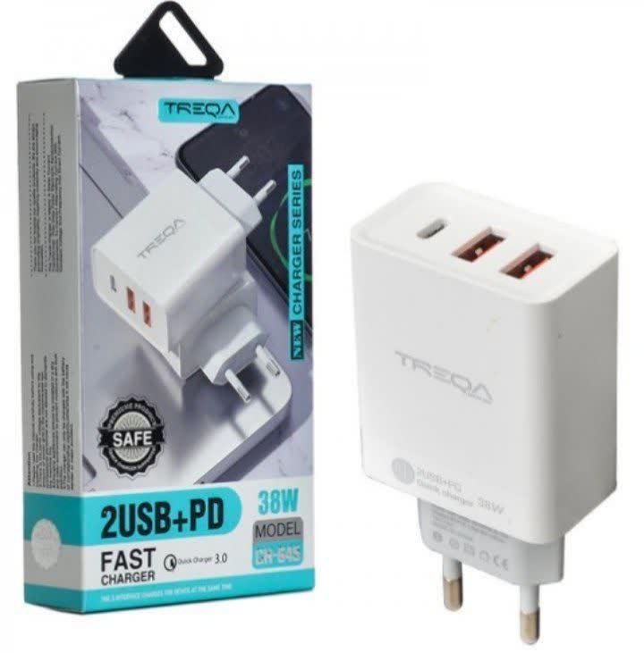 کلگی شارژر 38 وات 3 پورت ترکا (TREQA) مدل CH-645 - تصویر 3