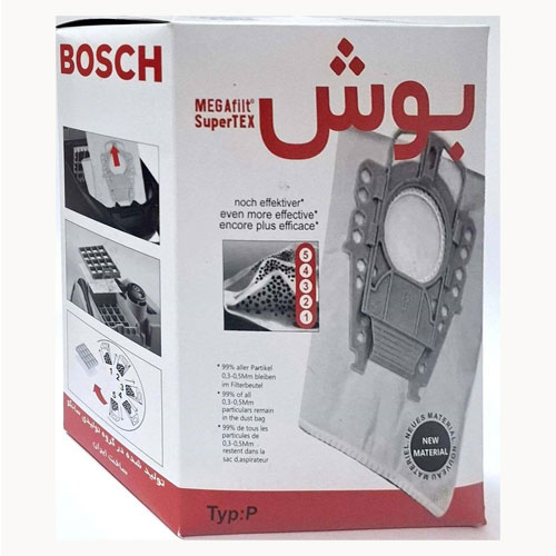 پاکت جاروبرقی میکرو فیلتر بوش تیپ P اورجینال 