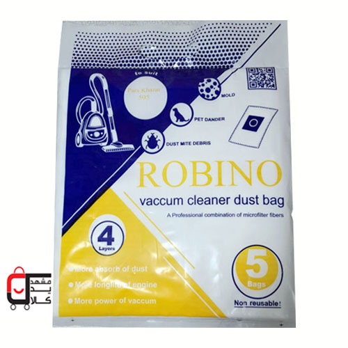 پاکت جاروبرقی میکرو فیلتر  روبینو پارس خزر 505